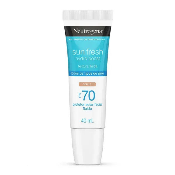 Protetor Solar Facial Neutrogena Sun Fresh Hydro Boost FPS70 Cor 2.0 40ml